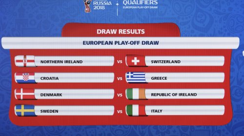 [FIFA divulga jogos da repescagem europeia para Copa do Mundo 2018]