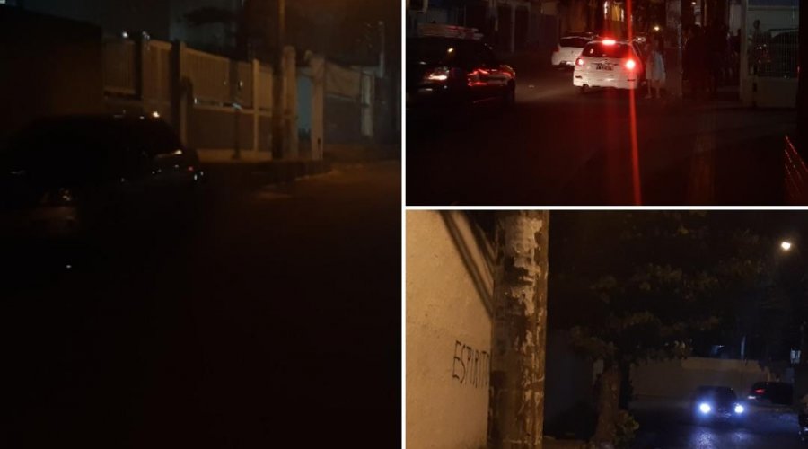 [Ruas escuras geram riscos e medo aos moradores da Boca do Rio]