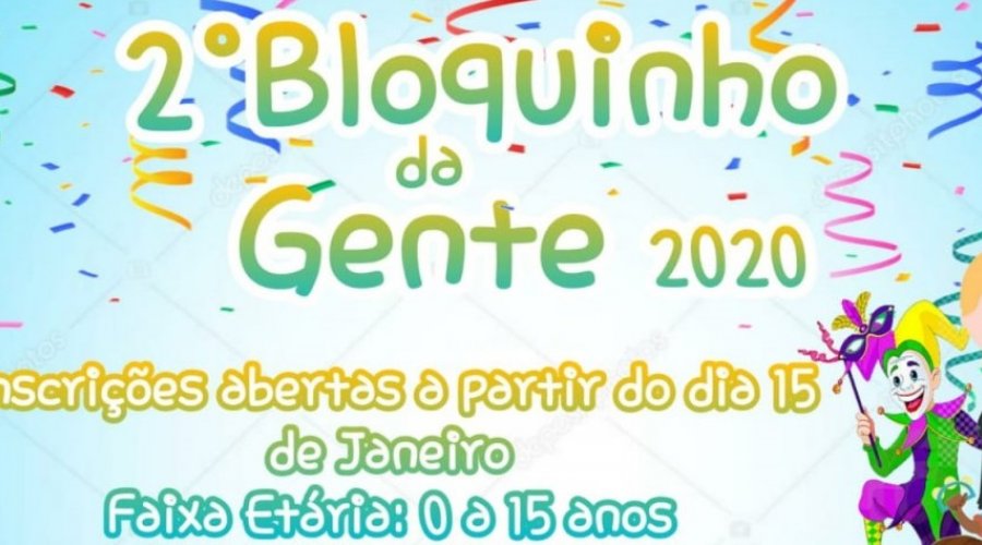 [Estão abertas as inscrições para a 2 edição º Bloquinho da Gente em Pernambués]