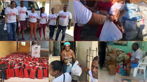 [Mais um dia de doações na Península de Itapagipe: cerca de 300 cestas básicas foram doadas pel...]