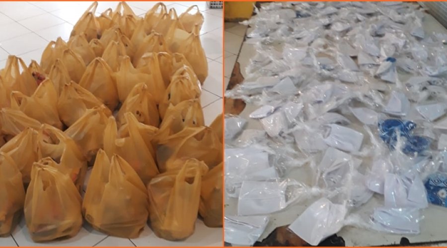 [Movimento Solidário: entrega cerca de 50 cestas básicas e 500 máscaras em comunidade de Itapagipe na Cidade Baixa]