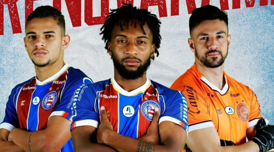 [Bahia renova com trio do Baianão e integra jogadores a time principal]