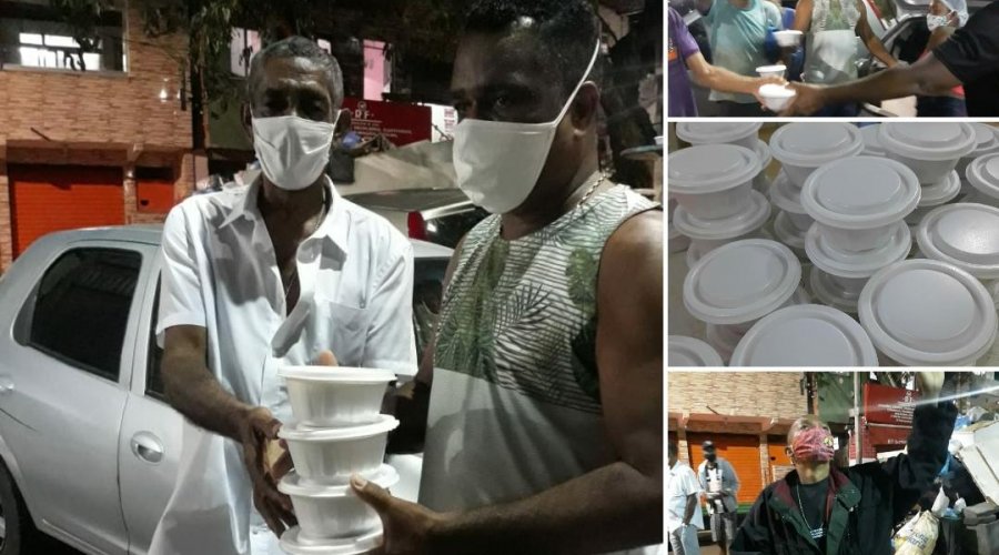 [Movimento Solidário distribui sopas na Rua das Cobras em Pernambués]