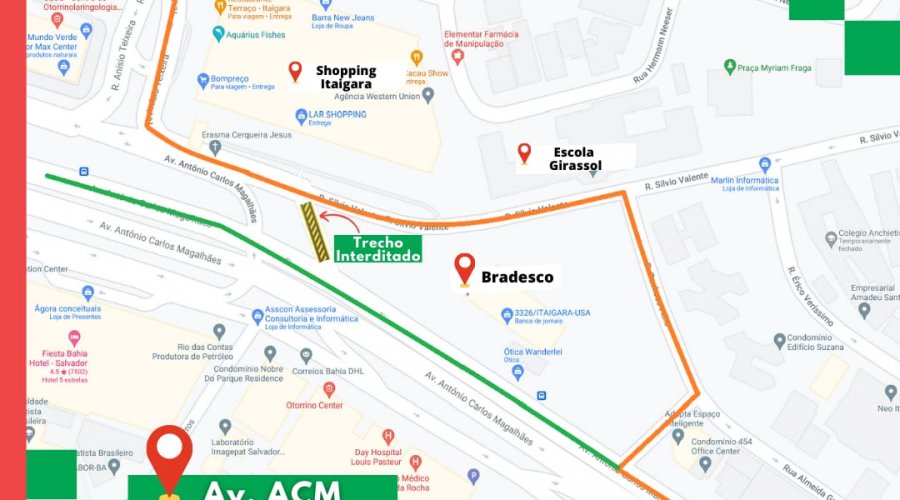 [Trecho no Itaigara será interditado temporariamente a partir de amanhã (2)]