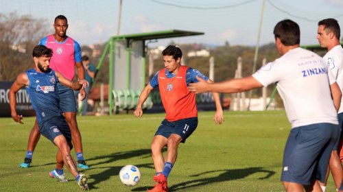 [Bahia treina para duelo contra o Atlético-MG pela Copa do Brasil]