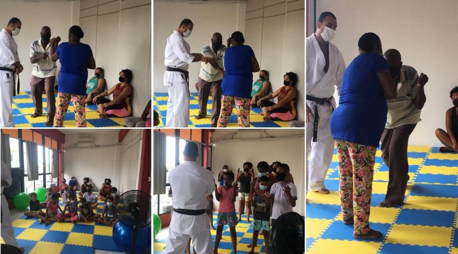 [Esporte e Inclusão: Aula de Karatê no GAP conta com a participação de alunos da terceira idade]