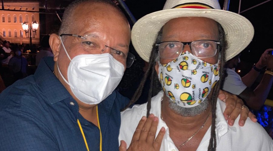[Durante ensaio do Olodum, Suíca volta a defender políticas e investimentos para a cultura em Salvador]