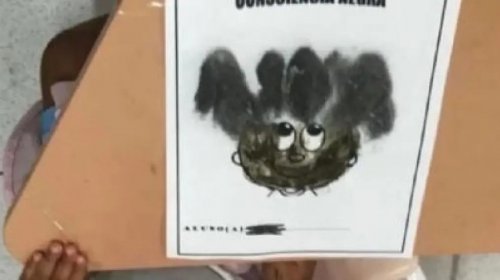 [Colégio usa palha de aço como cabelo em atividade do Dia da Consciência Negra]