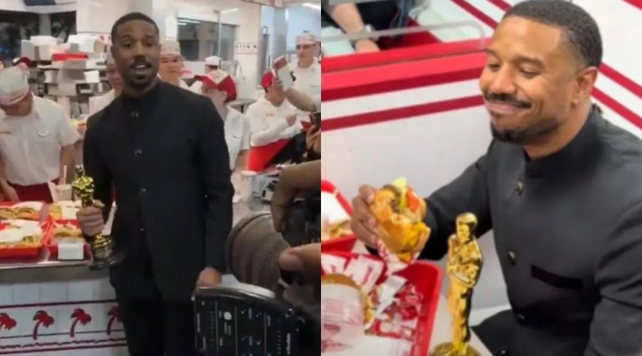 [Após vencer Oscar, Michael B. Jordan comemora prêmio em rede de fast food nos EUA]
