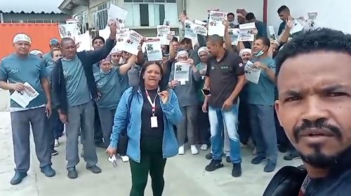 [Profissionais da higienização protestam no Hospital de Vitória da Conquista contra descontos d...]