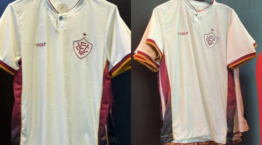 [Nova camisa branca do Vitória aparece nas lojas antes do lançamento oficial]